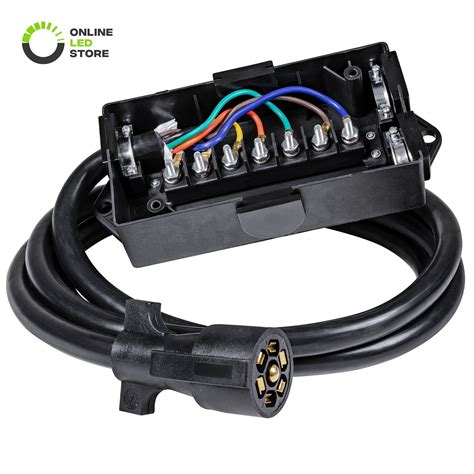 7 way junction box wiring|waterproof trailer wiring junction box.